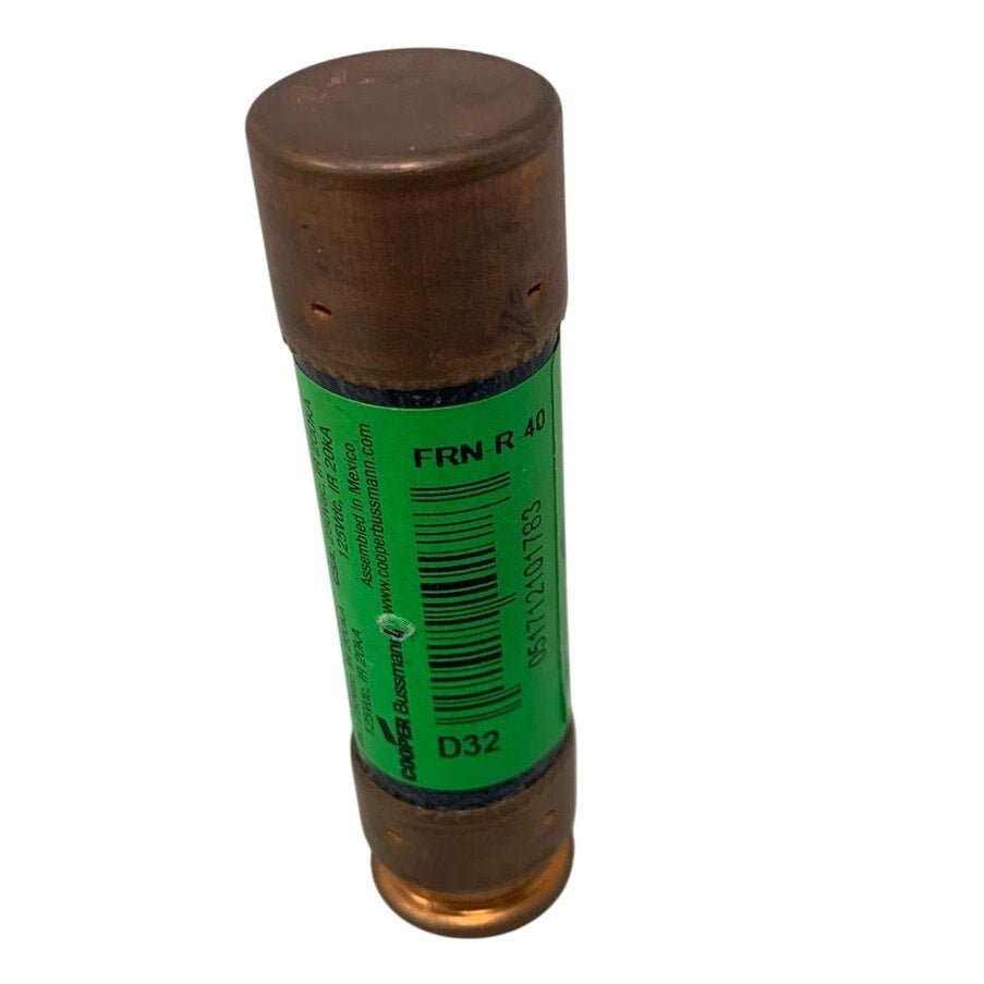 Bussmann FRN-R-40 40A 250V Class RK5 Time-Delay Fuse — 5-Pack, New