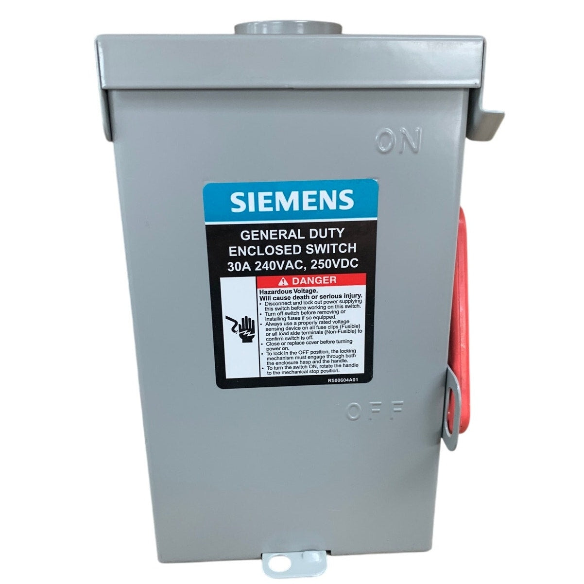 New Open Box Siemens GNF321NRA 30A Fusible General Duty Safety Switch