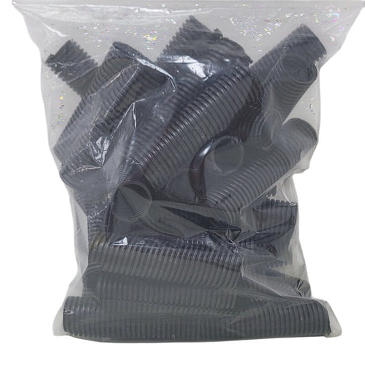 25 New 3" to 5" Black Plastic Corrugated Conduit Tube Wire Management