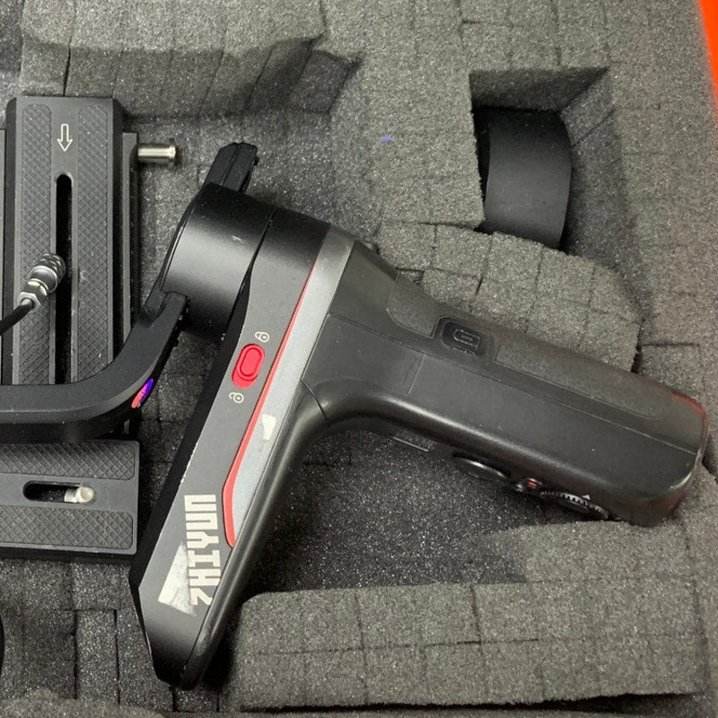 Zhiyun 3-Axis Gimbal Stabilizer w Lens in Hard Orange Travel Case w Handle