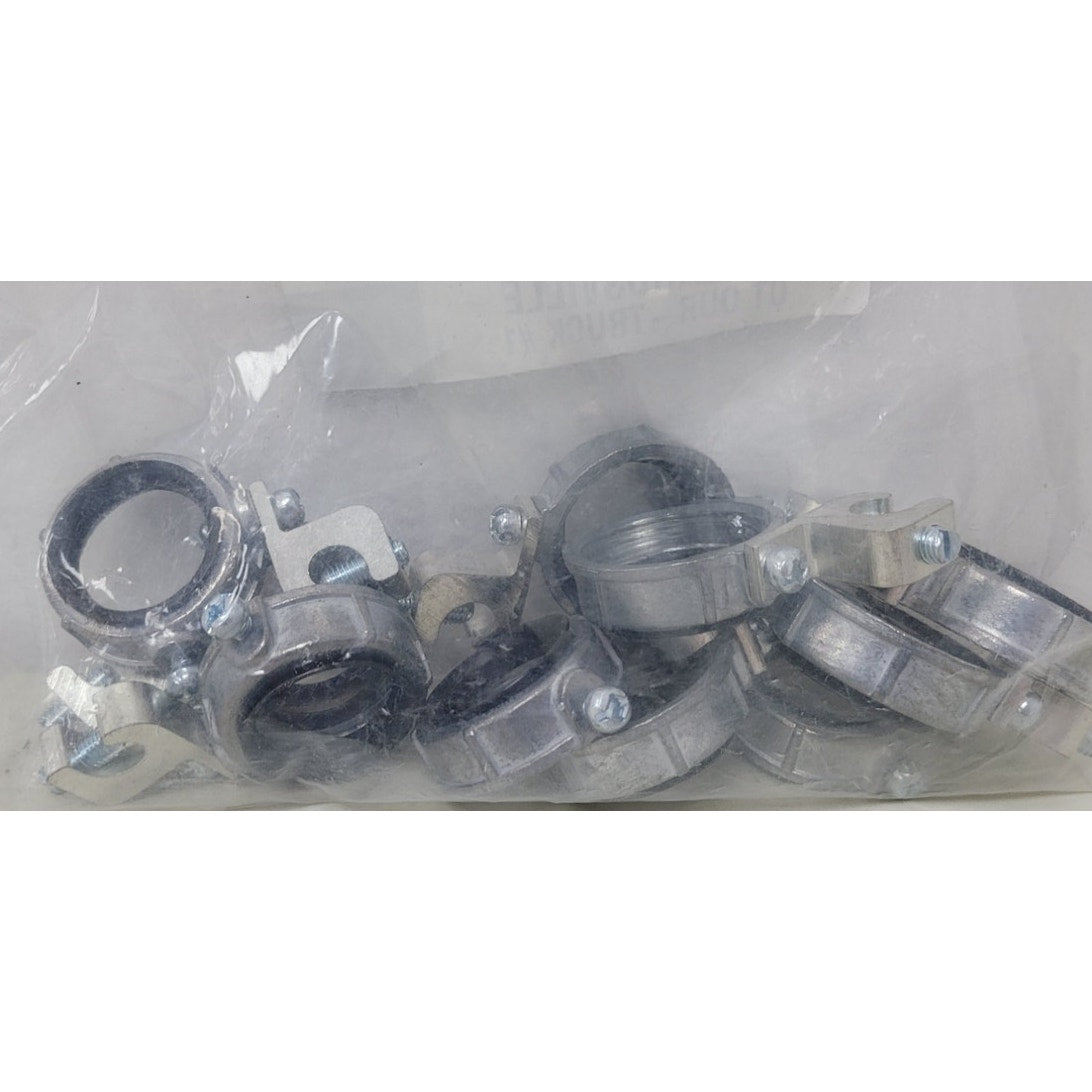 10 New Grounded Insulated 1" Zinc Metallic Grounding Bushings