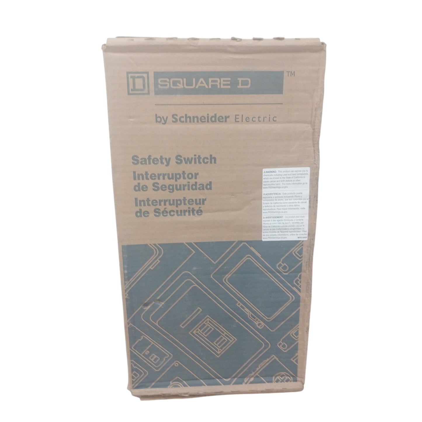 New In Box Square D 100A General Duty Safety Switch GDSS Metal Electrical Box