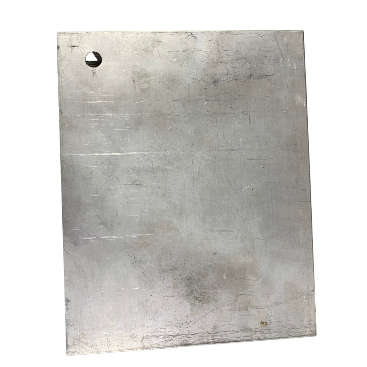 Silver Metal Utility Storage Box with Lid Industrial Organizer 10.5x8.5x3.5"