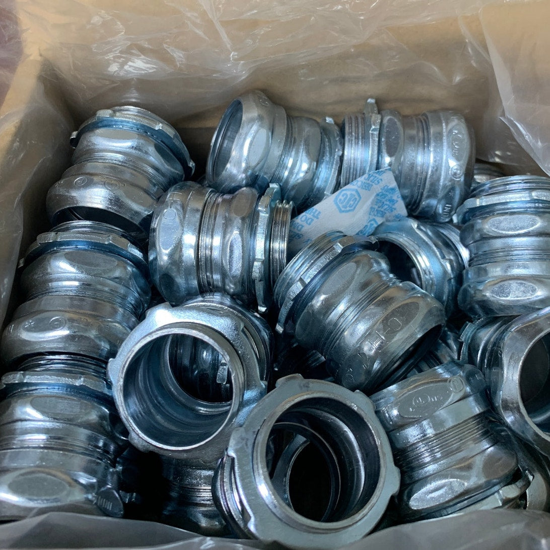 25 New In Box Eaton 652 1" EMT for EMT Thin Wall Conduit Compression Connectors