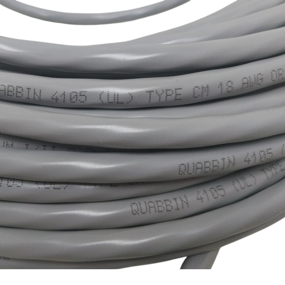 New 90+ Feet Quabbin 600V 18 AWG Low Voltage Cable W RS45 End