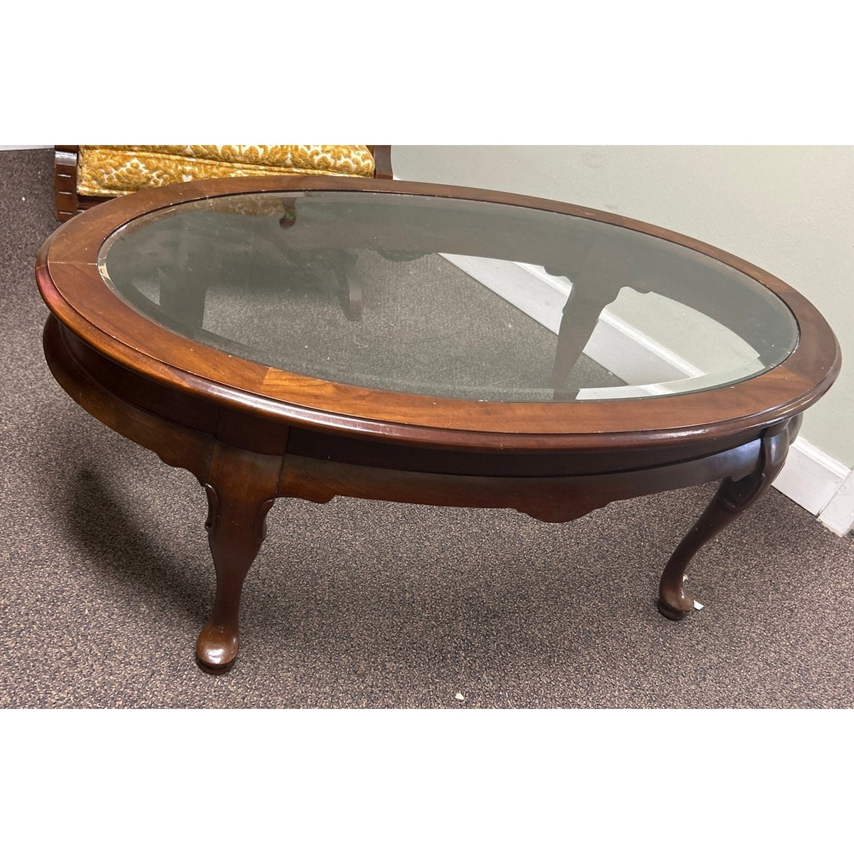 Vintage Solid Wood Coffee Table / Cocktail Table (42" × 25" × 17")