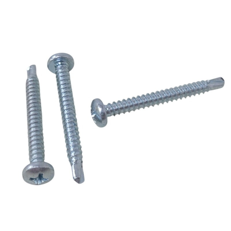 New Cully by Minerallac Company Pan Head Tek Phil 84824J 8-18 X 1.5" Zinc Screws