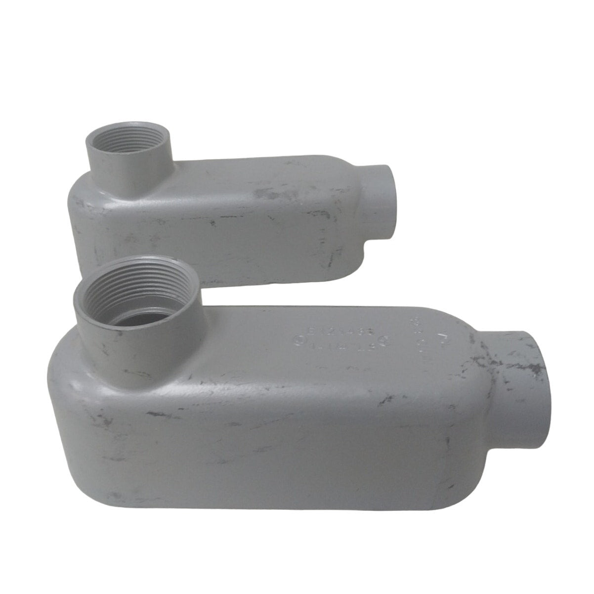 2 New Aluminum Conduit Body Type LB125-A 1.25" Threaded