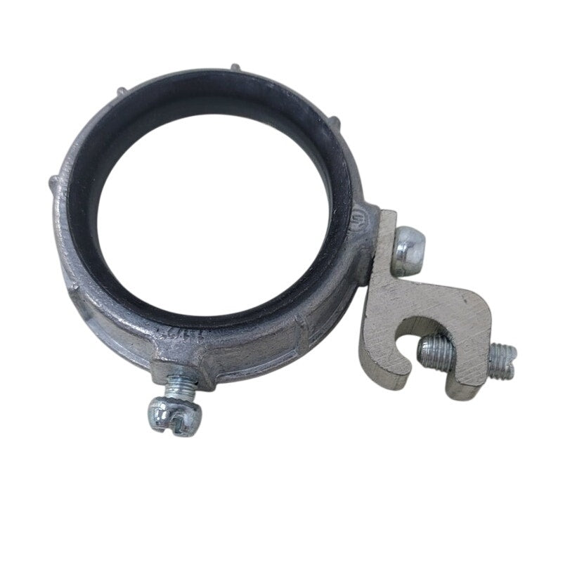 6 New Grounded Insulated 1.5" Zinc Metallic Grounding Bushings