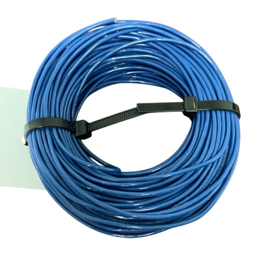 New 100’ Blue 14 AWG THHN THWN Stranded Copper Wire - Open Box