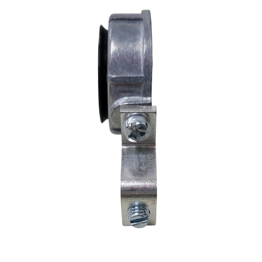 10 New Open Box Bridgeport Grounded Insulated 1" Zinc Metal Grounding Bushings