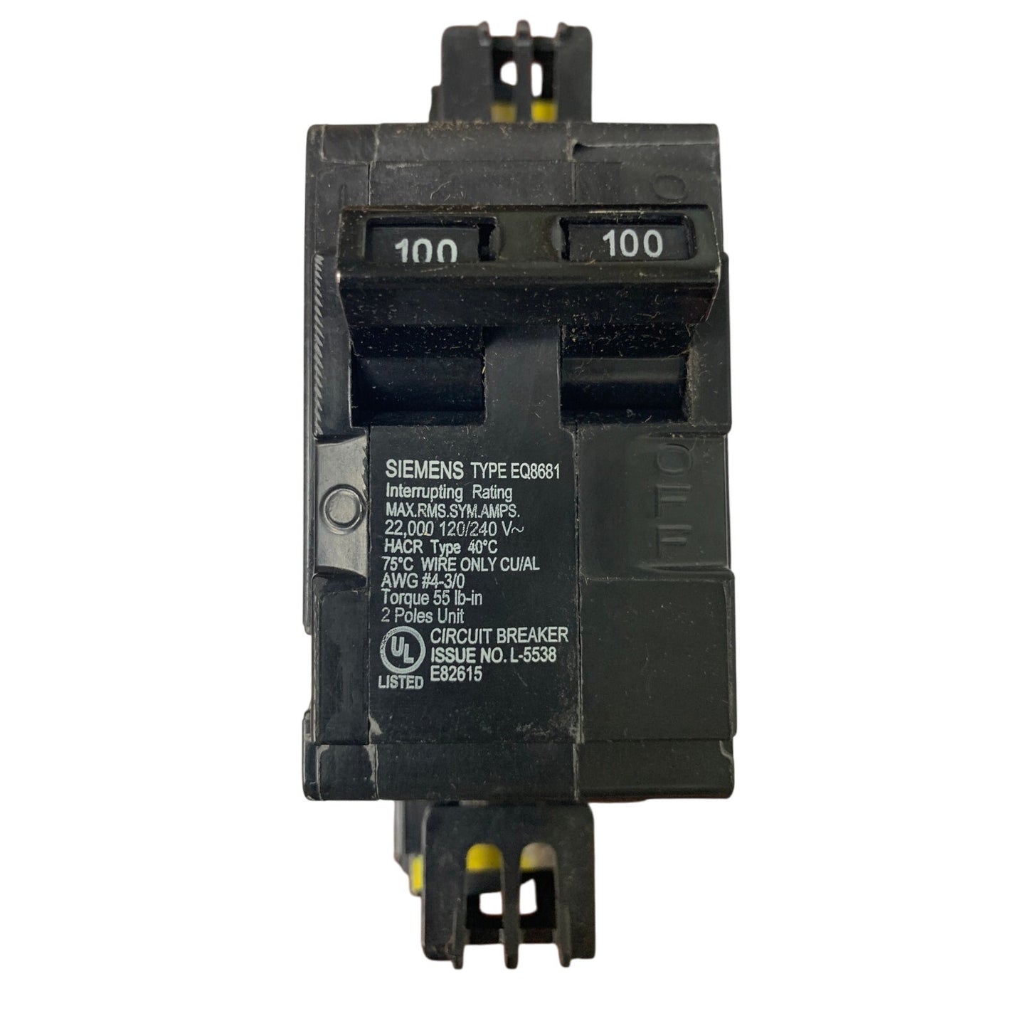 New Siemens 100A 2 Pole 120/240V Type EQ8681 Circuit Breaker w Original Box