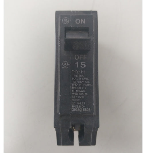 8 New GE General Electric THQL1115 Plug-In Circuit Breakers 15 Amp 240V 1P 15A
