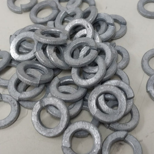 50 New Fastenal 3/8" Galvanized Regular Split Lock Washers
