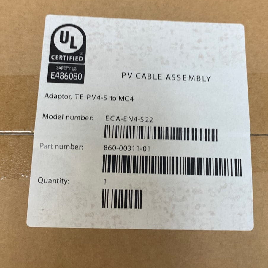 New CASE  36 pcs Enphase Adaptor TE Solar Connector PV4-S MC4 Jumper Cable 150mm