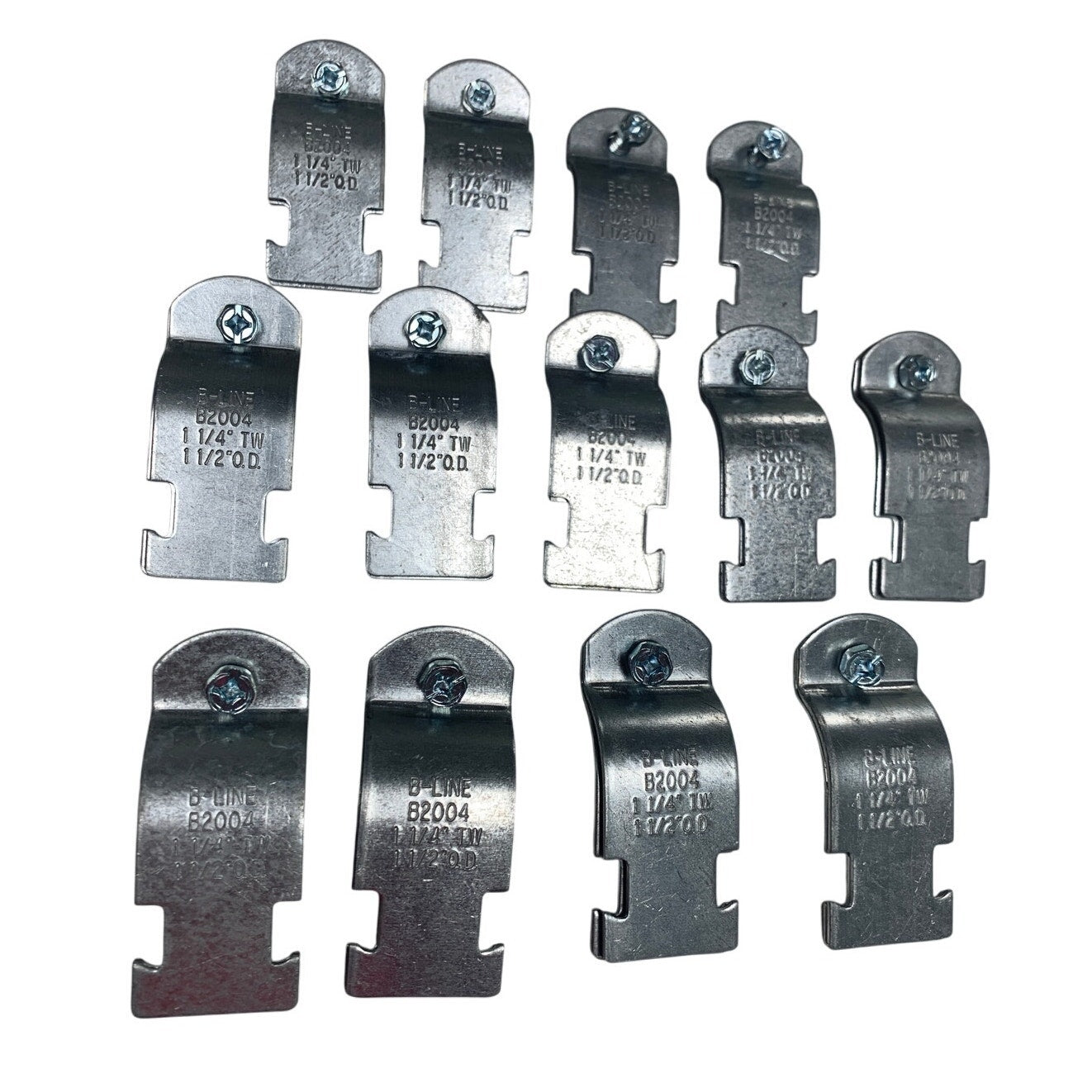 13 New Open Box 1 1/4" Rigid 1 1/2" OD Metal Pipe Strut Sets w Hardware