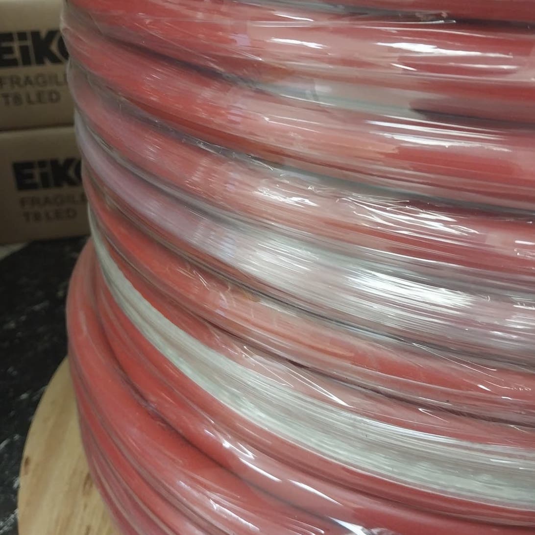 New Wooden Spool of 270 Feet Red 250 MCM Aluminum Electrical Wire