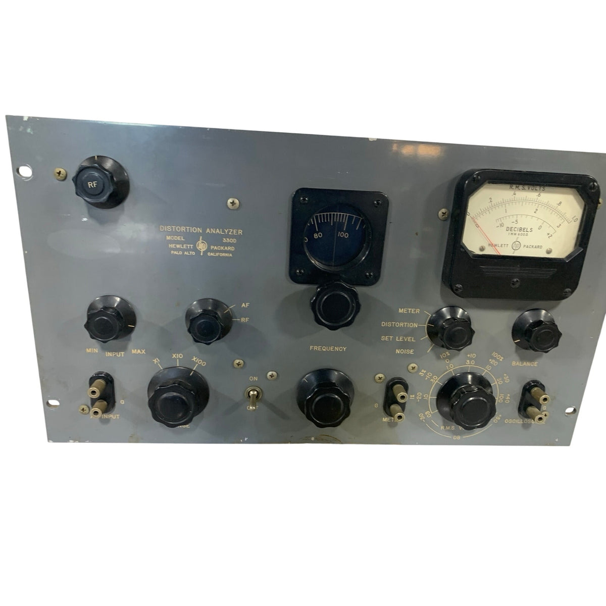 Hewlett-Packard HP 330D Distortion Analyzer — Vintage Audio/RF Test Equipment