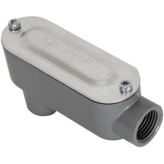 New Open Box 1" Type LB threaded Conduit Body E121488 w Cover & Gasket