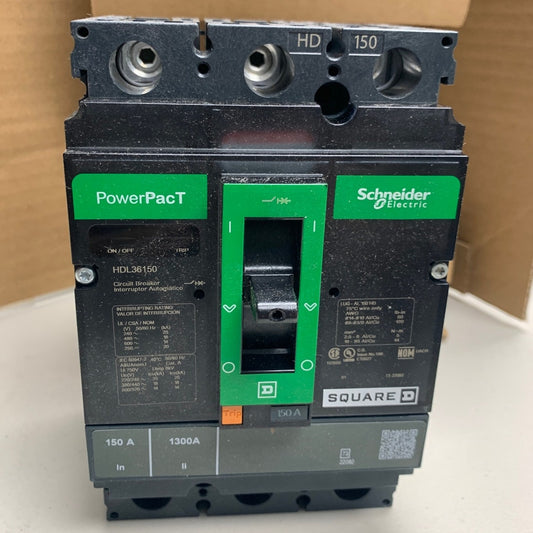 New Square D HDL36150 PowerPacT 3 Pole 150A Circuit Breaker Schneider Electric