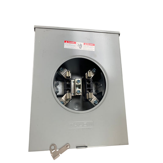 2 New Talon 200A Outdoor Enclosure 3R 1 Phase 3 Wire Ringless Type Meter Sockets