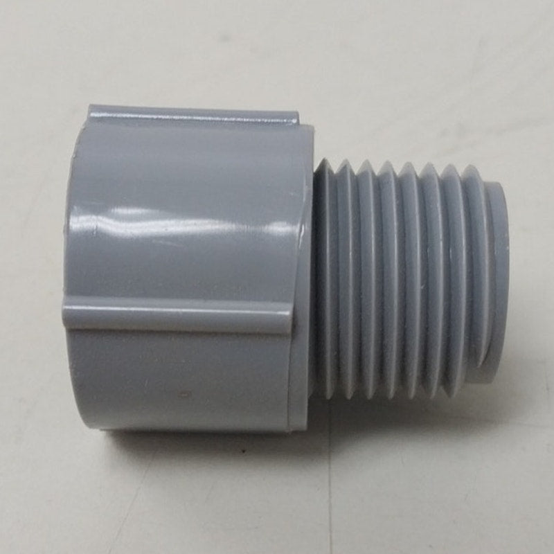 Lot of 8 New Carlon 1/2" Gray PVC Electrical Male Adapters A319
