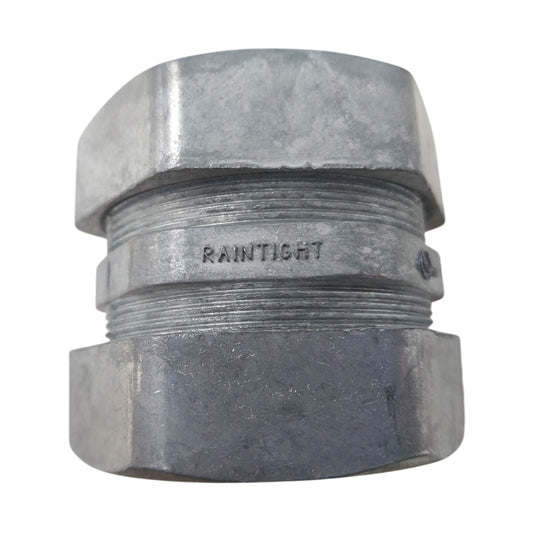 5 New Raintight 2" D-Cast Zinc Compression Couplings for Raintight EMT