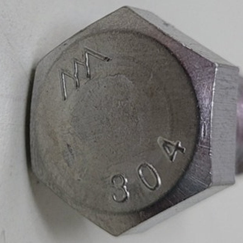 10 New Hexagon Head Bolts 304 Stainless Steel Hex Cap Bolts 1" Length