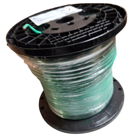 New 1000’ 6 AWG THHN THWN RoHS Stranded 600V Copper Wire Spool in Green