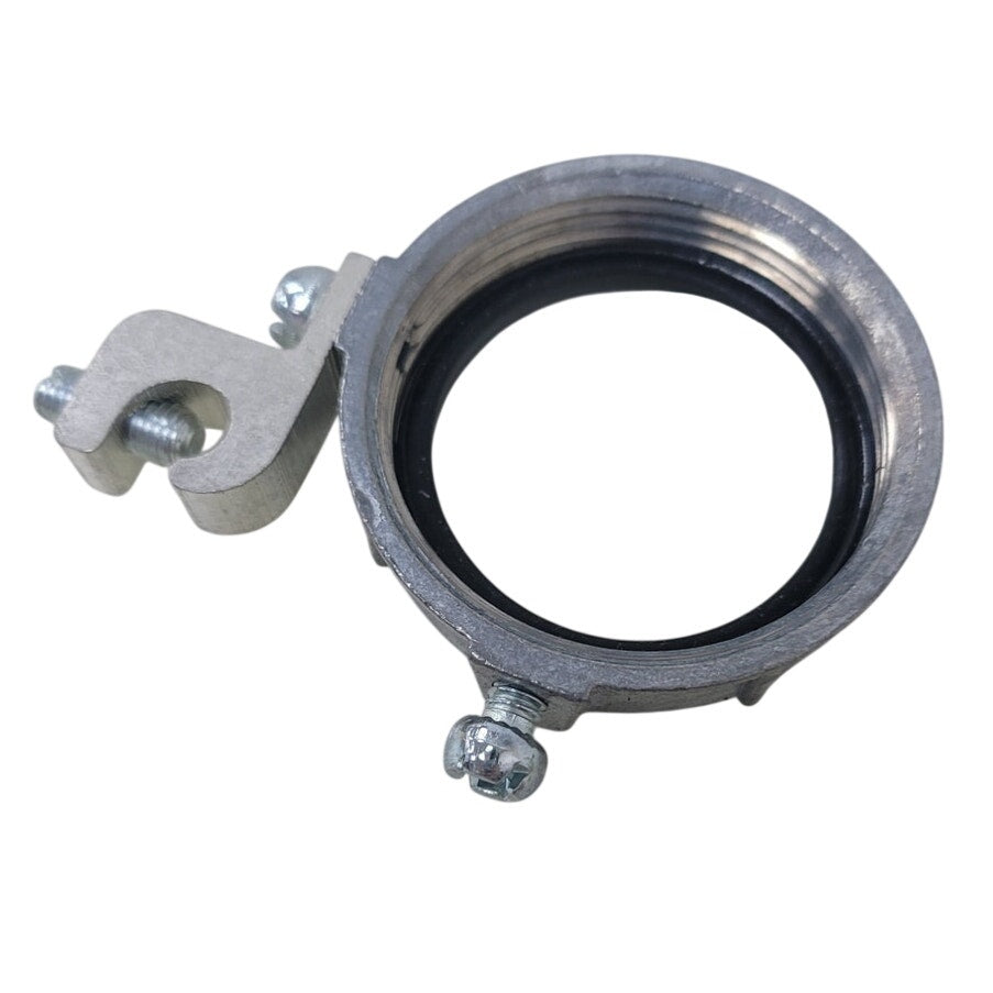 6 New Grounded Insulated 1.5" Zinc Metallic Grounding Bushings