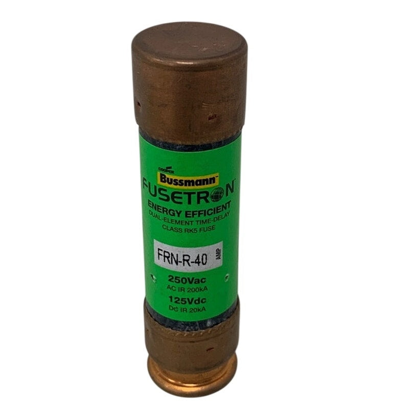 Bussmann FRN-R-40 40A 250V Class RK5 Time-Delay Fuse — 5-Pack, New