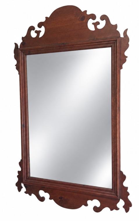 Mirror with a clean shiny silver finish