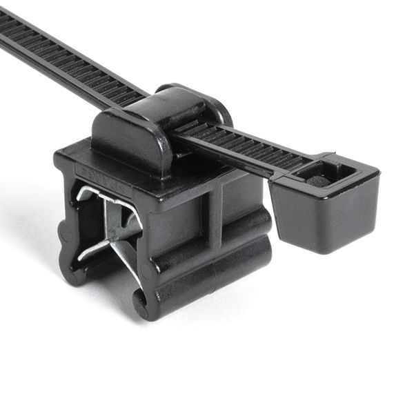 Edge Cable Tie Fixing Clip | T50REC4A | ⌀4.0-45.0mm | Black | Lot of 87